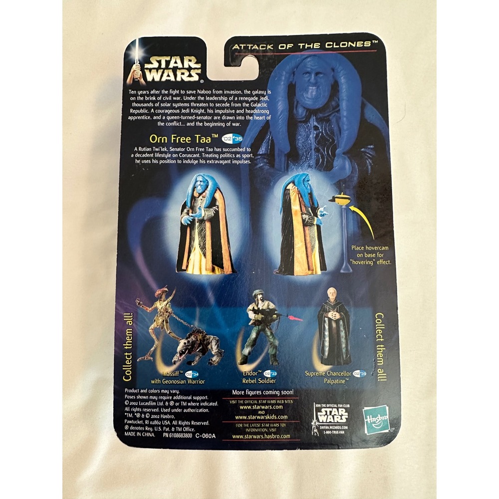 Star Wars Attack of the Clones Orn Free Taa Hasbro 2002 Action Figure Collection - Picture 2 of 4